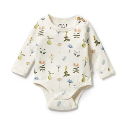 Wilson & Frenchy Petit Garden Organic Bodysuit - Aster & Ruby