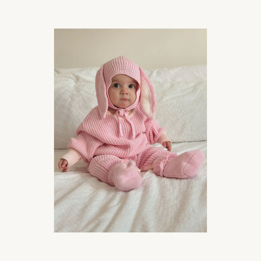 Winter Playsuit | Easter Dahlia – children's product by Ziggy Lou | Aster & Ruby