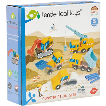 Wooden Construction Car Set – Aster & Ruby