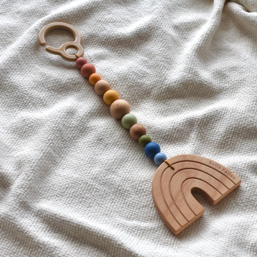 Wooden Rainbow Pram Toy Desert Rainbow - Aster & Ruby