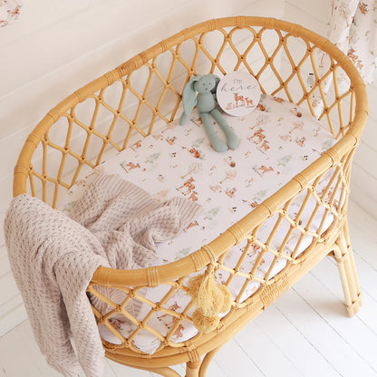 Woodland Tales Organic Bassinet Sheet / Change Pad Cover