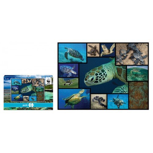 WWF 1000 Piece Puzzle Sea Turtles-Aster & Ruby