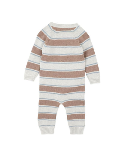 Alvin Stripe Organic Knitted Romper
