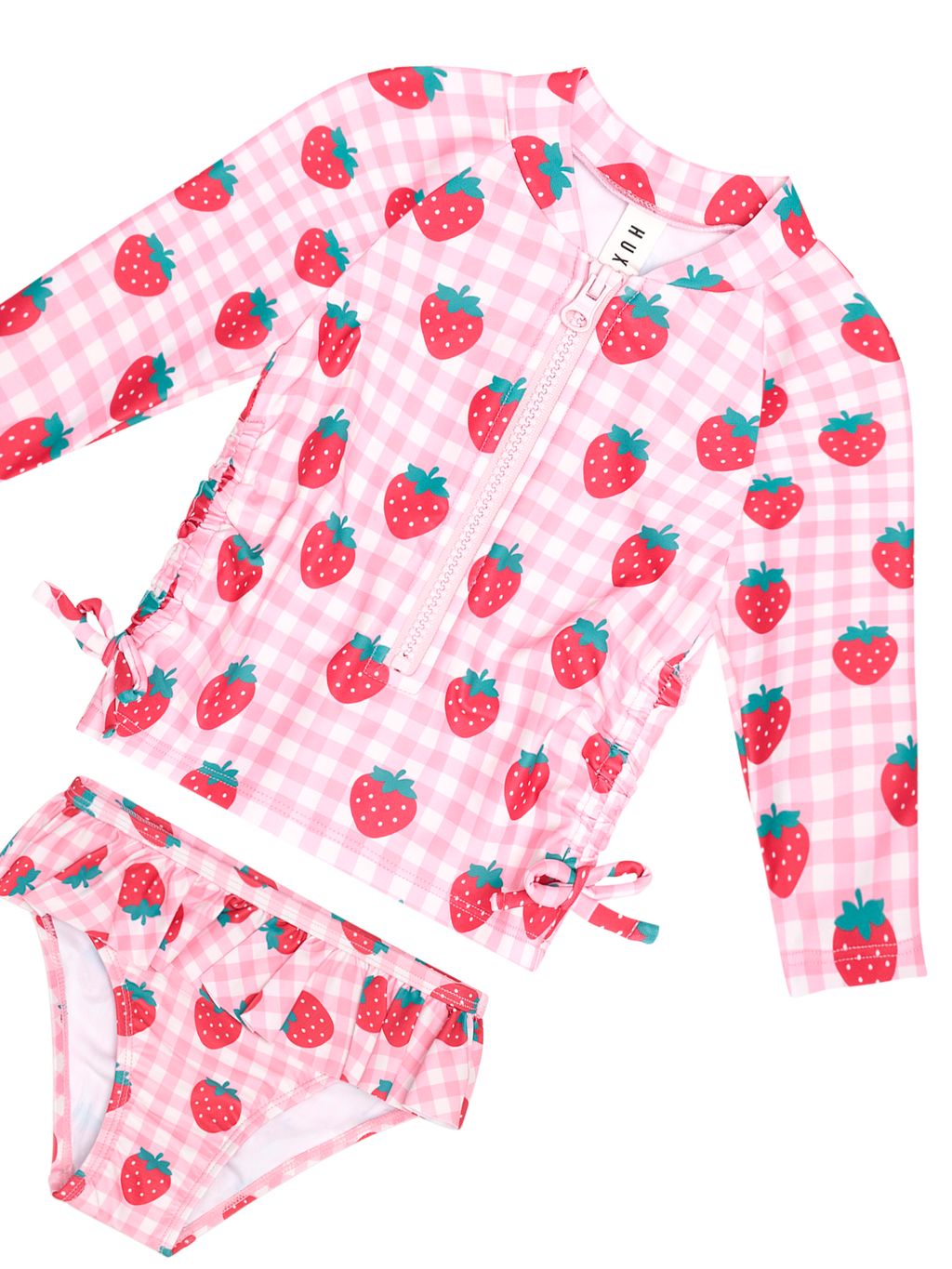 Strawberry Check 2 Piece Swim Set