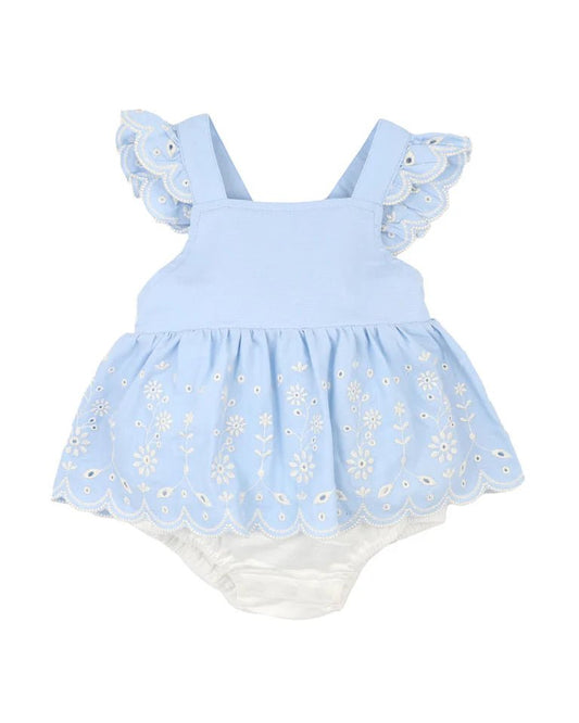 Zara Embroidered Overlay Dress - Aster & Ruby