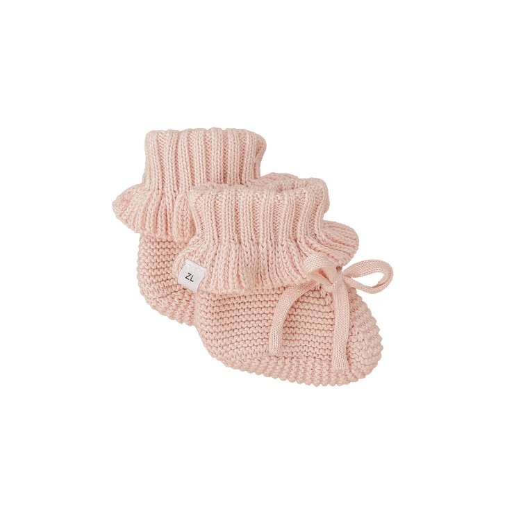 Ziggy Lou Pia Frill Knit Booties-Aster & Ruby