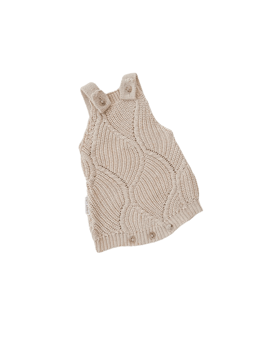 Ziggy Lou Romper - Biscotti Fleck - Aster & Ruby