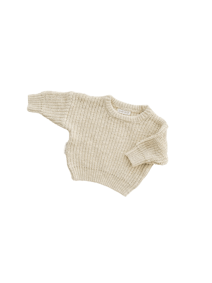 Ziggy Lou Super Chunky Jumper - Oat - Aster & Ruby