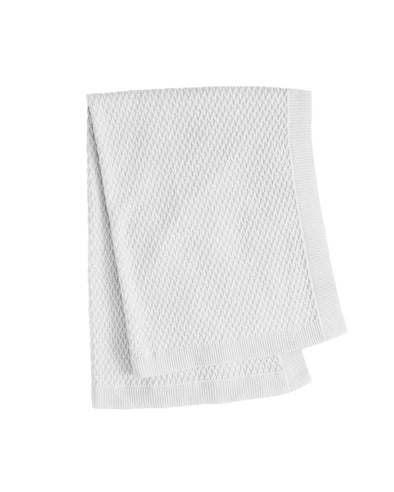 Beanstork Cross Knit Blanket Grey Marle
