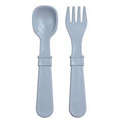Replay Fork & Spoon Set Grey