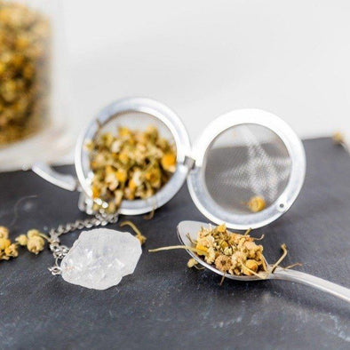 Laced With Kindness Raw Crystal Tea Strainer