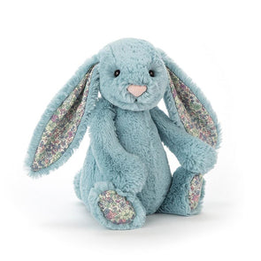 Jellycat Aqua Blossom Bashful Bunny