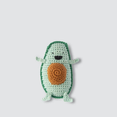 Anthony Avocado Crochet Rattle