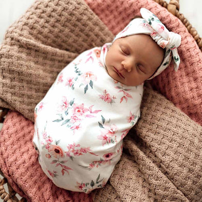Snuggle Swaddle & Topknot Set Camille