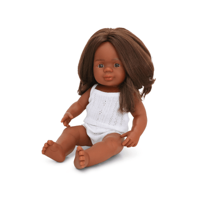 Miniland Doll - Anatomically Correct Baby Doll Australian Aboriginal Girl, 38cm