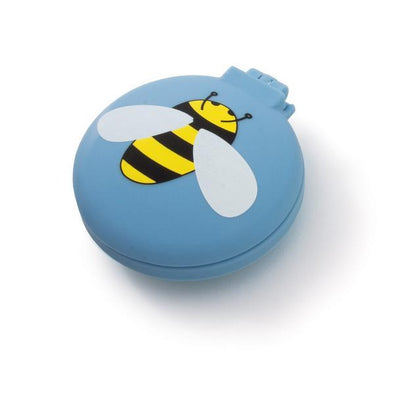 Buzzing Bees Compact Hairbrush Blue