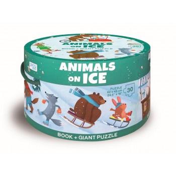 Sassi Animals On Ice Book & Puzzle