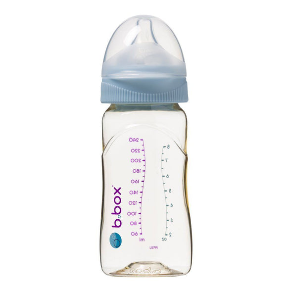 b.box PPSU Baby Bottle 240ml Lullaby Blue