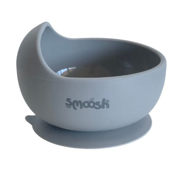 Smoosh Suction Cuddle Bowl Grey