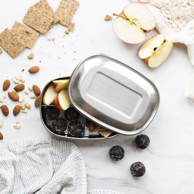 Stainless Steel Bento Snack Box Three Compartment
