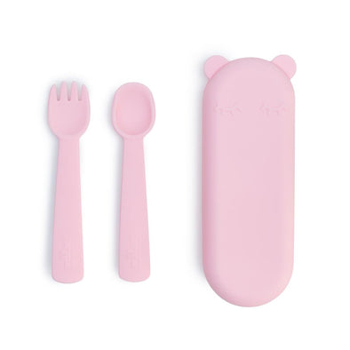 WMBT Feedie Fork & Spoon Set Powder Pink