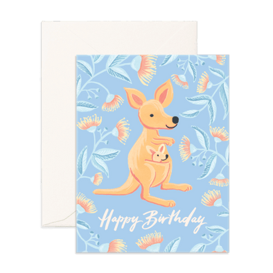 Fox & Fallow Card Birthday Kangaroo