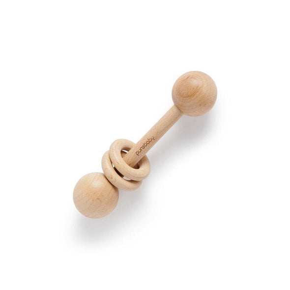 Pure Baby Natural Wooden Rattle