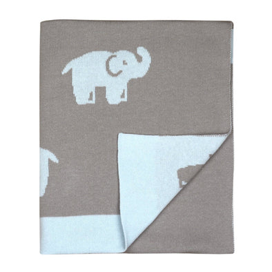 Weeog Hola! Knit Blanket Elliot Elephant