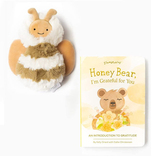 Slumberkins Honey Bee & Honey Bear Lesson Book Mini Set - Gratitude