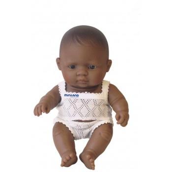 Miniland Anatomically Correct Baby Doll Latin American Girl, 21 cm