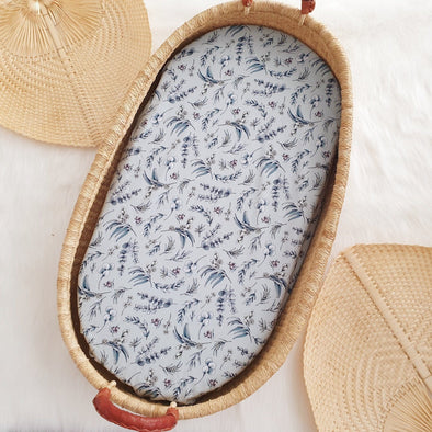 Native Leaf Bassinet Sheet/Change Mat Cover