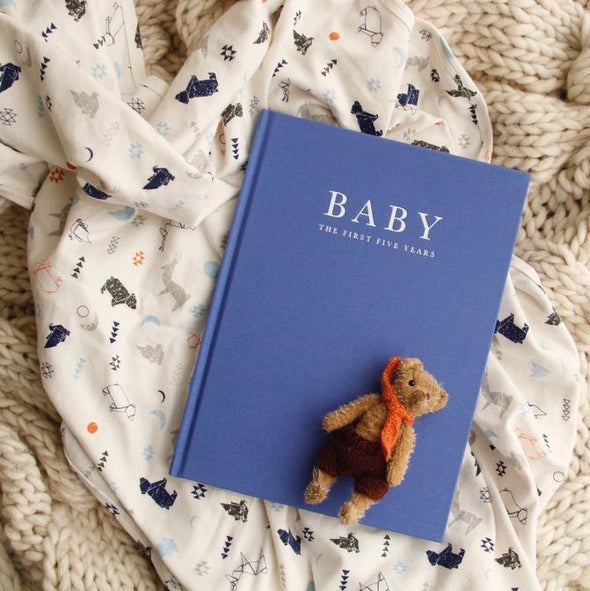 Baby Journal Birth To Five Years Blue