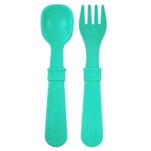 Replay Fork & Spoon Set Aqua