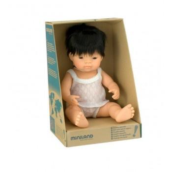 Miniland Anatomically Correct Baby Doll Asian Boy, 38 cm