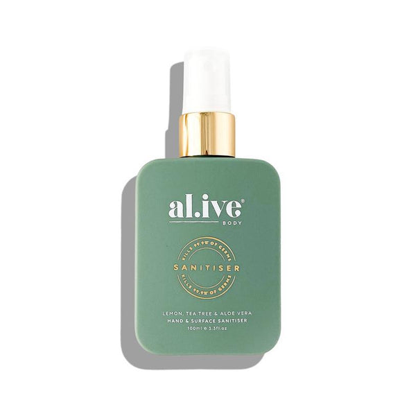 Al.ive Hand & Surface Sanitiser Spray Lemon, Tea Tree & Aloe