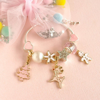 Lauren Hinkley Pink Christmas Charm Bracelet
