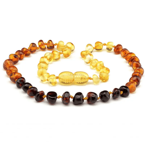 Amber Necklace Rainbow | Baby 32cm