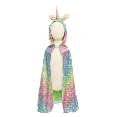 Great Pretenders Rainbow Reversible Unicorn Dragon Cape