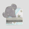 Character Hooded Towel & Washers Elephant Star
