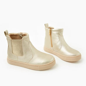 Walnut Julie Boot Platinum Metallic