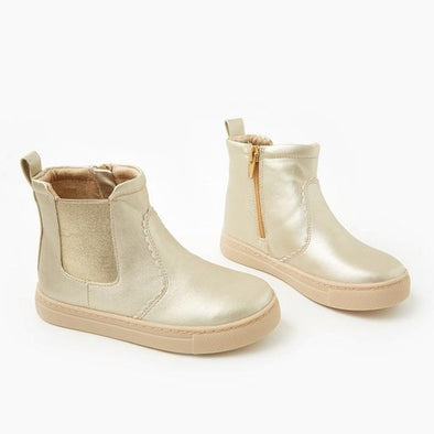 Walnut Julie Boot Platinum Metallic