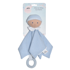 Blue Cherub Baby Comforter