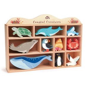 Coastal Animals Display Shelf Set