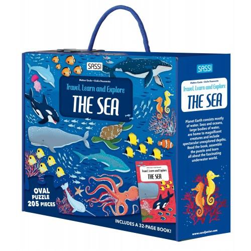 Sassi Travel, Learn and Explore Puzzle & Book Set The Sea