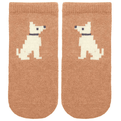 Toshi Organic Baby Socks Jaquard Puppy
