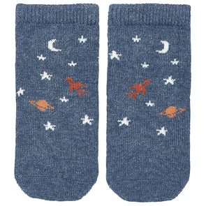 Toshi Organic Baby Socks Jaquard Space Race