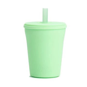 Reusable Silicone Straw Cup Mint