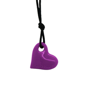 Jellystone Heart Chew Pendant Purple