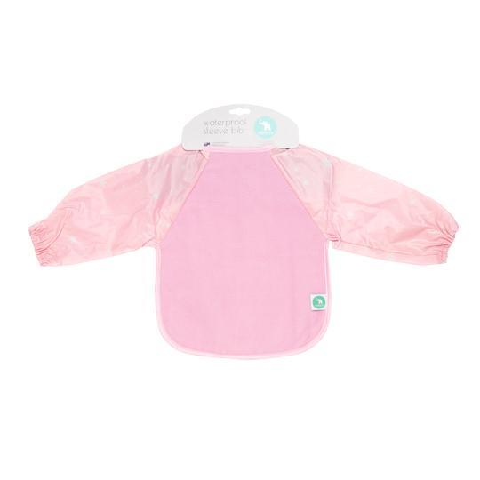 All4Ella Long Sleeve Bib - Pink Stars - Aster & Ruby