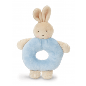 Bunny Ring Rattle Blue